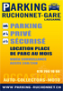 Design Affiche : Parking Ruchonnet Gare Lausanne Parking Privé Sécurisé